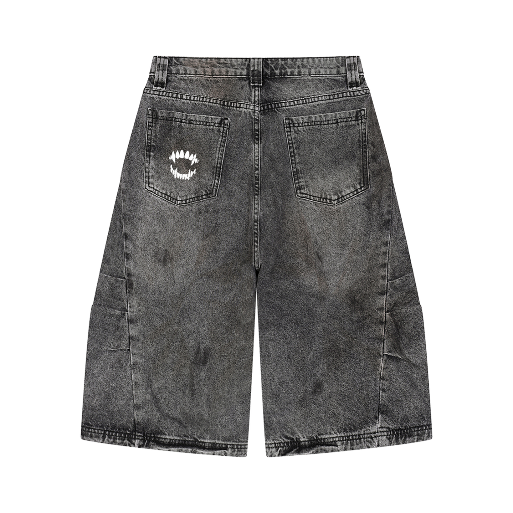Oversized Denim Shorts